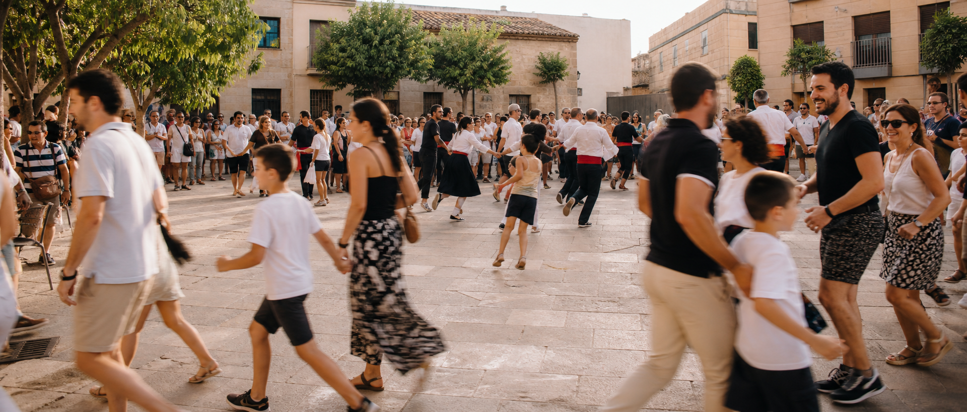 Vecinos participando en una actividad comunitaria